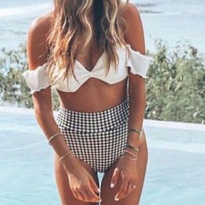 Off Shoulder Bikini Top and Bottom